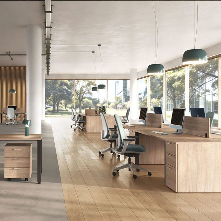 Bureau moderne avec chaises ergonomiques en Isère
